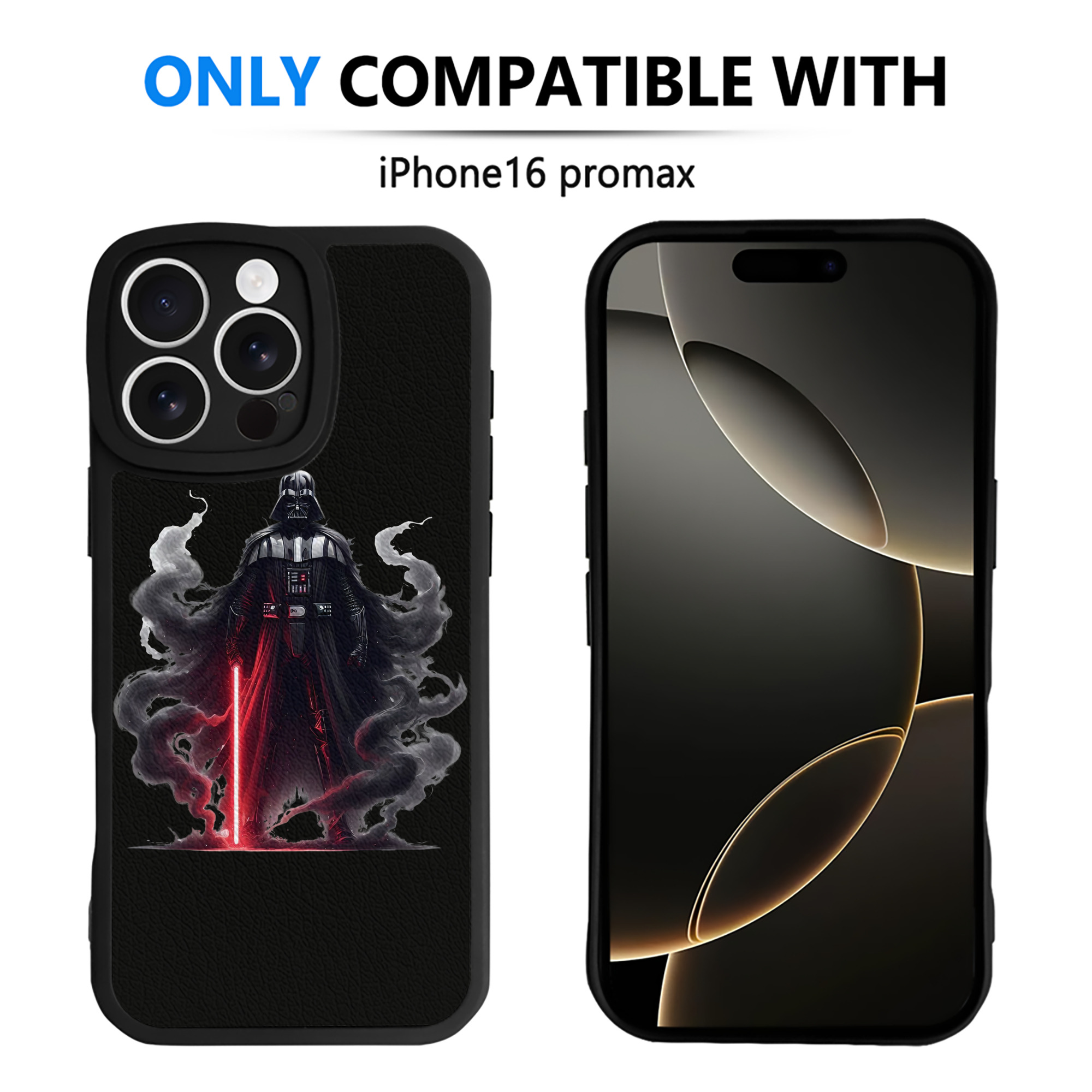 （画像用） スター・ウォーズ Star Wars 【iPhone 16シリーズ対応】シリコンスマホケース（レザー調） 材質：シリコン